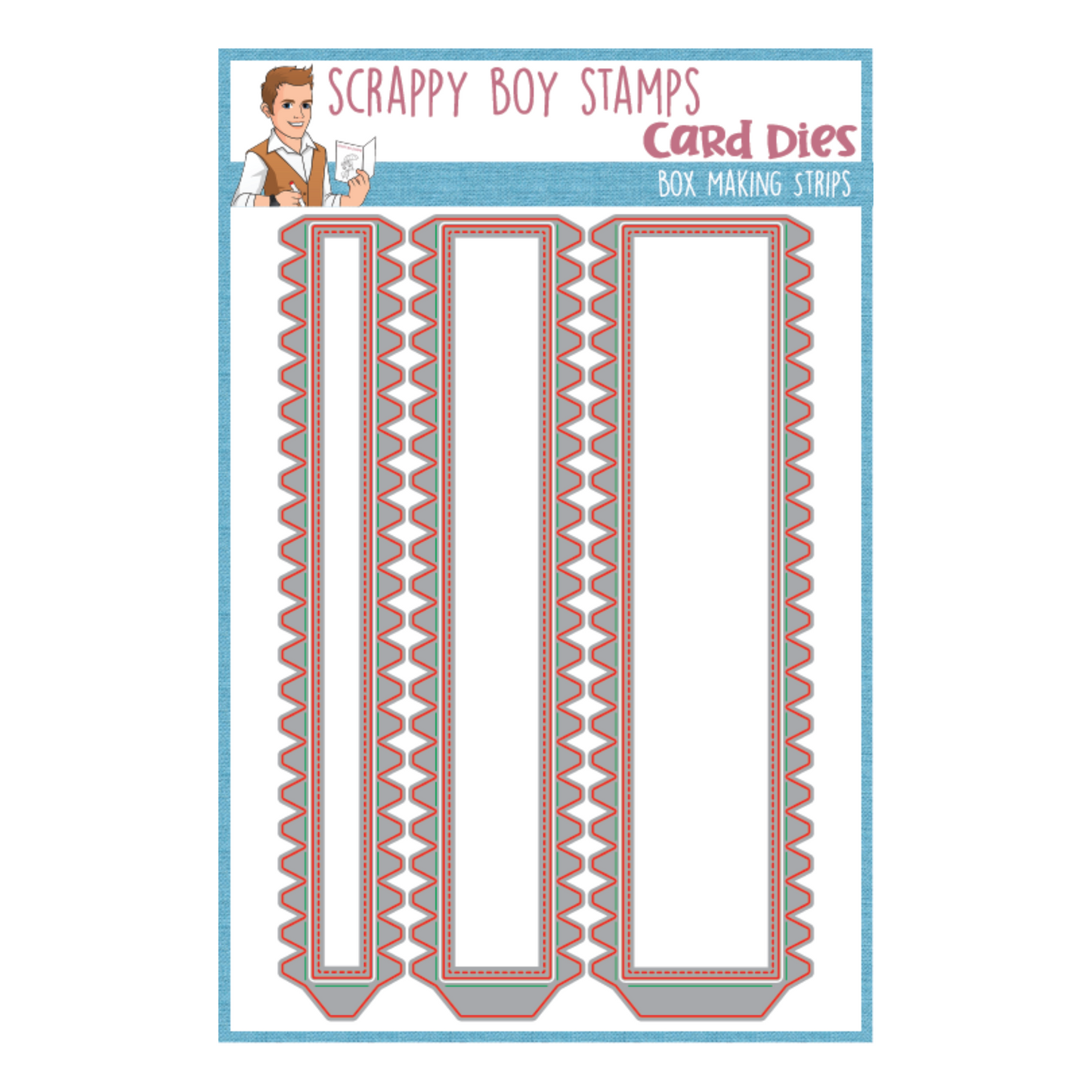 Box Making Strips Die Set scrappyboystamps