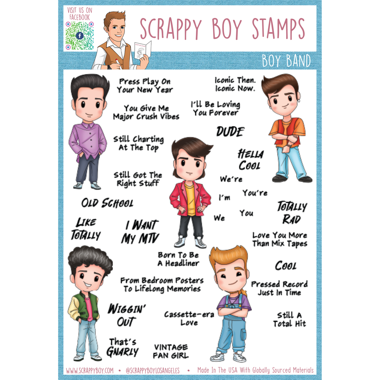 Boy Band Stamps