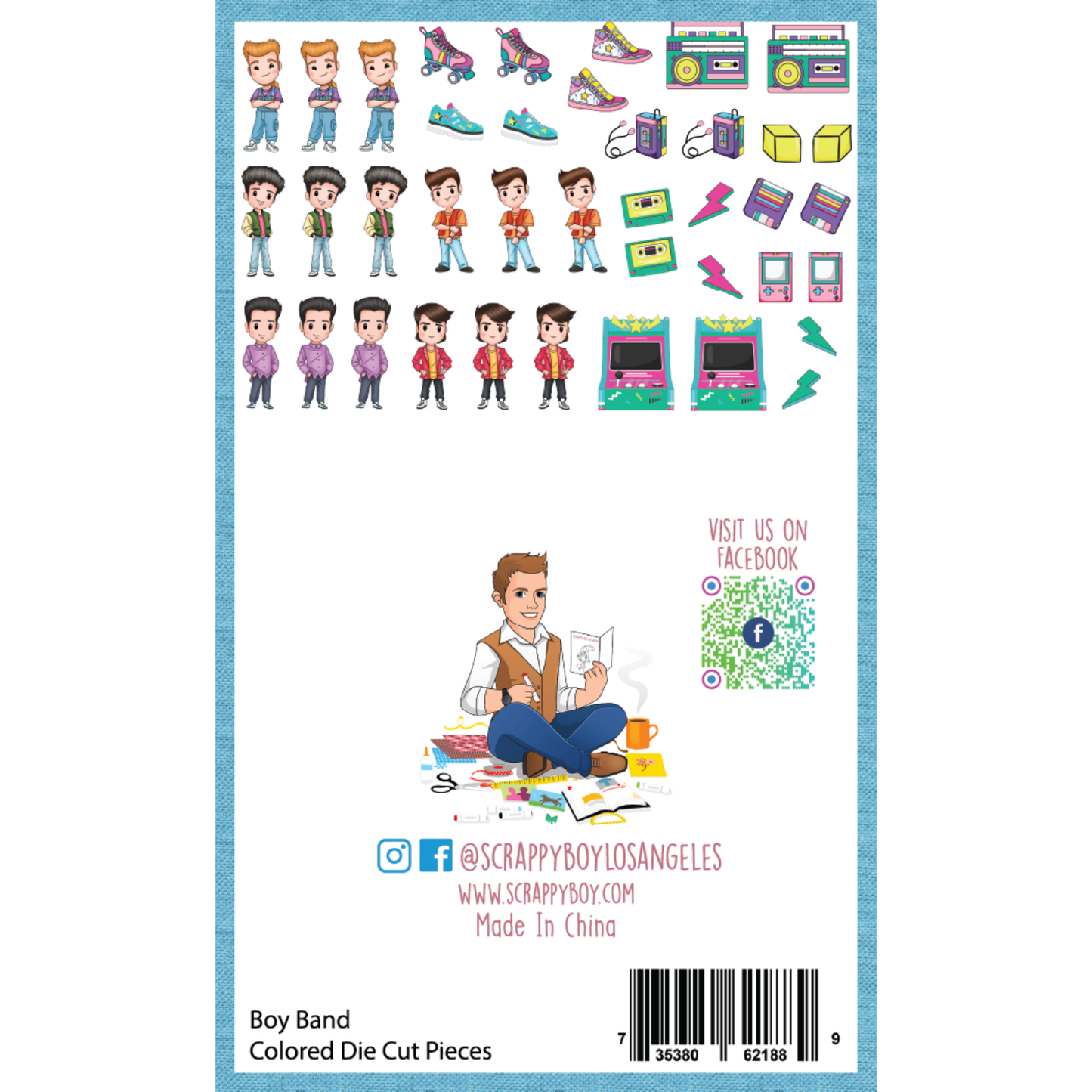 Boy Band Die Cut Pieces