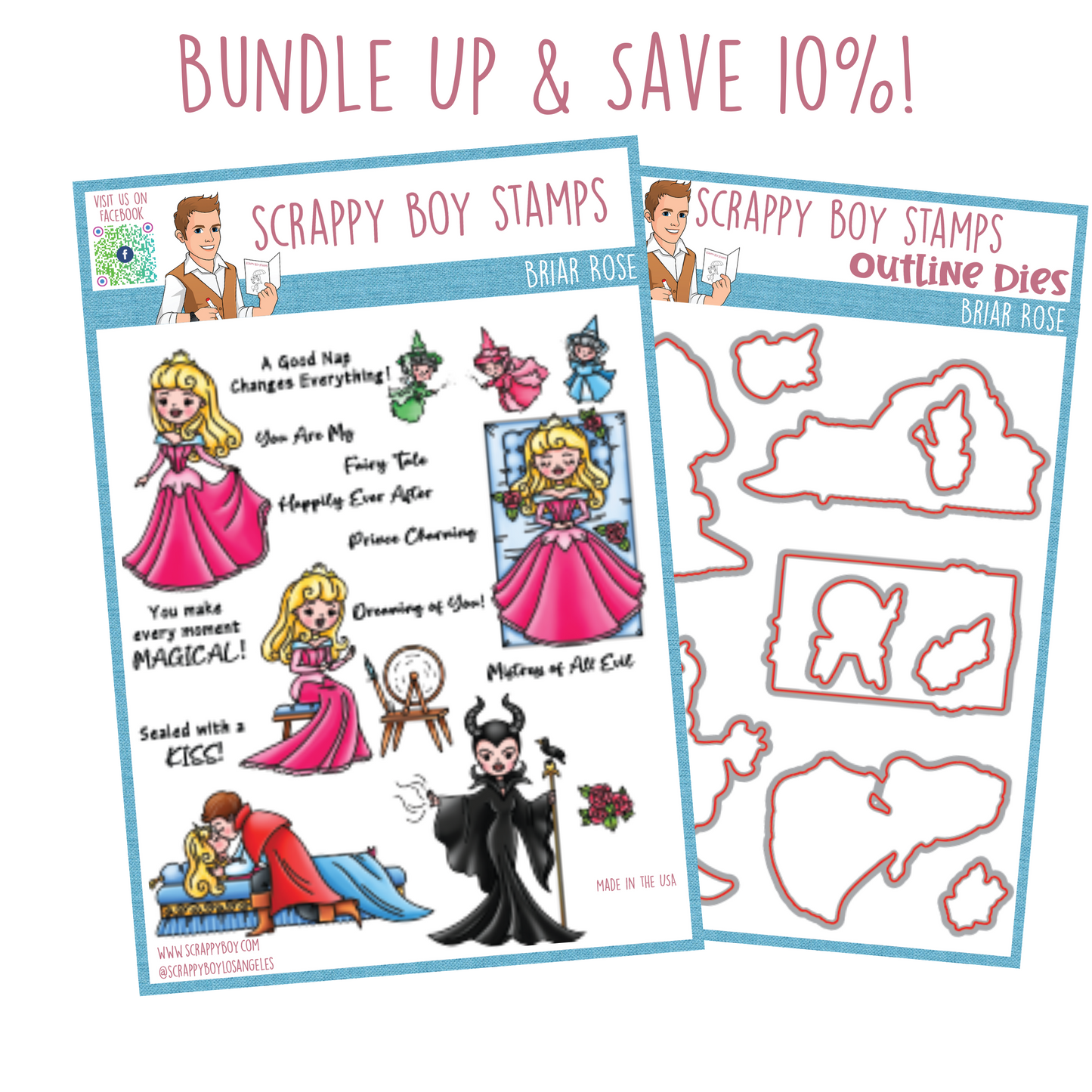 Bundle - Hansel & Gretel Stamp & Outline Dies (Copy) scrappyboystamps
