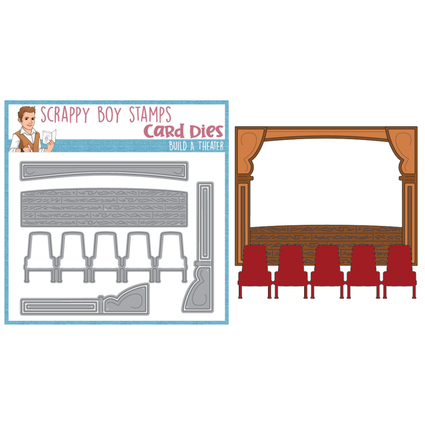 Build A Theater Die Set scrappyboystamps