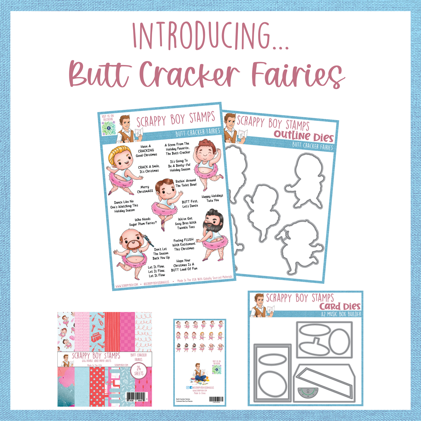 I Want It All Bundle -  Butt Cracker Fairies Scrappy Boy Stamps