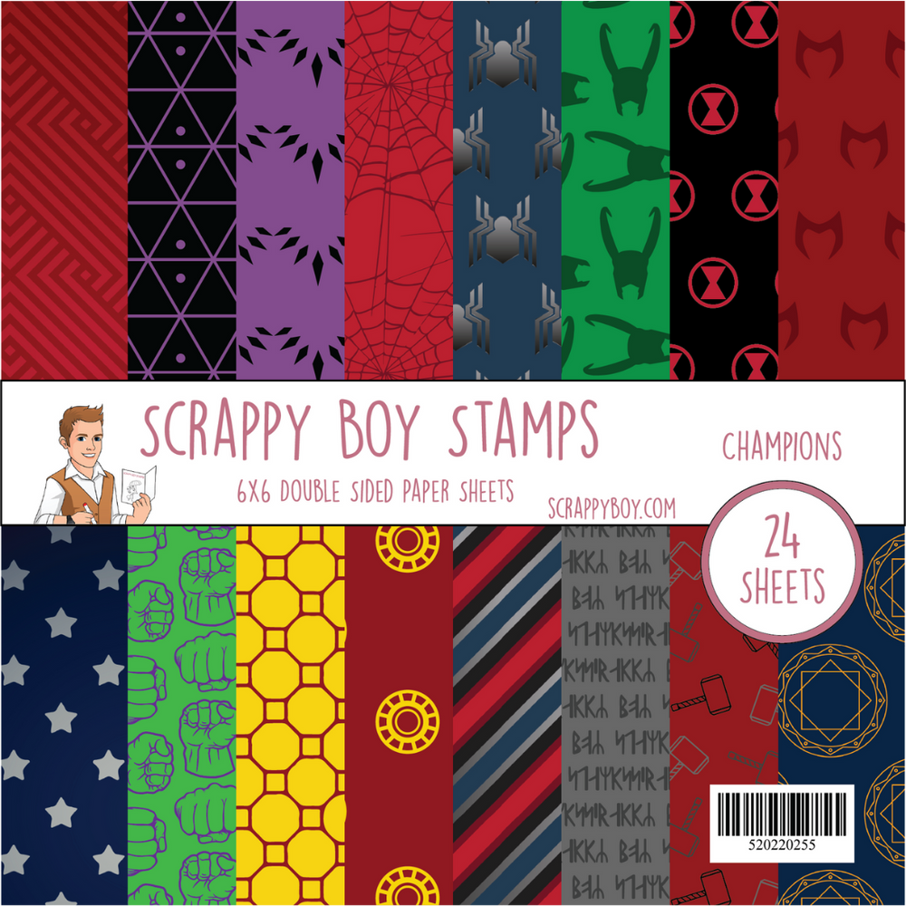 Champions 6x6 Paper Pack scrappyboystamps