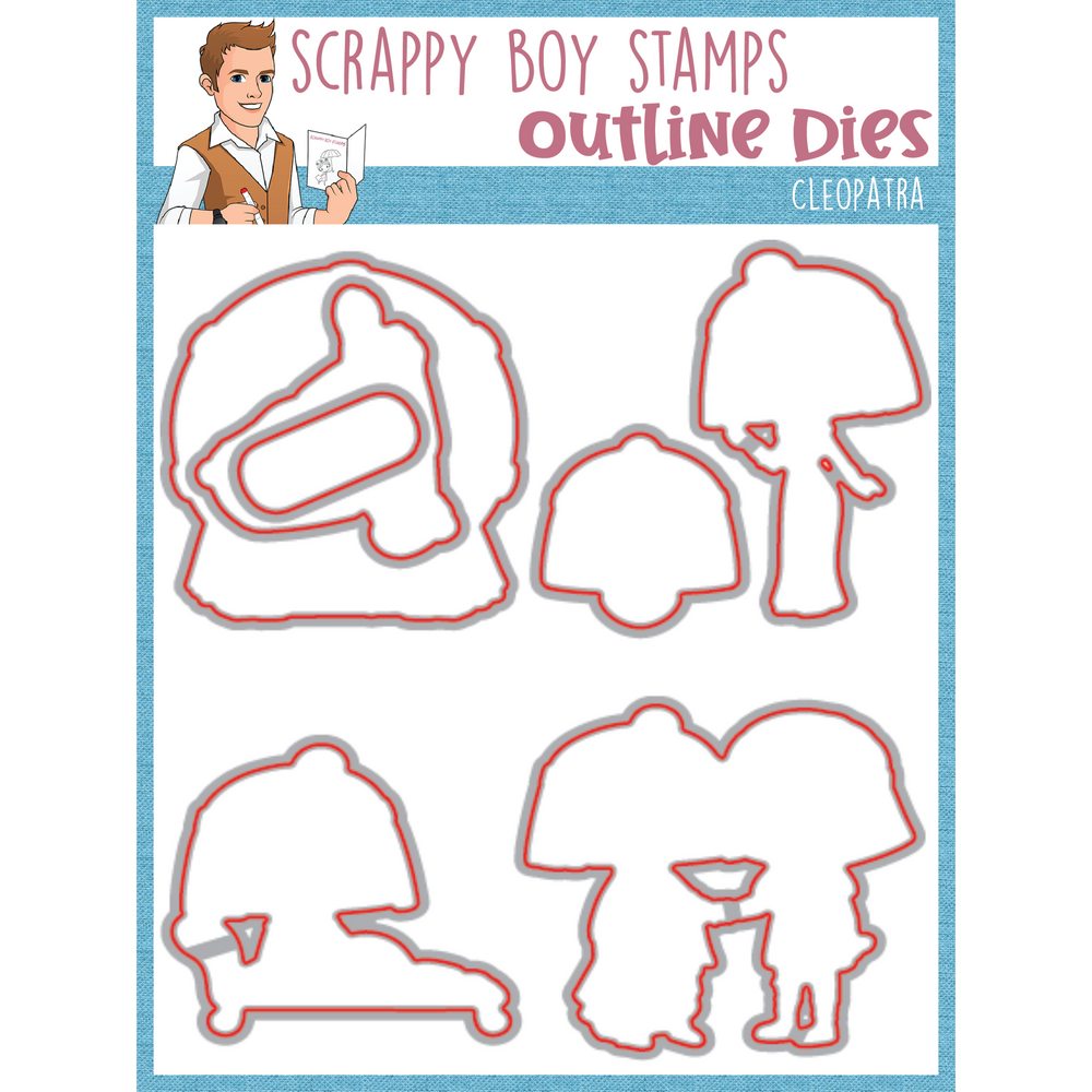 Outline Dies - Cleopatra scrappyboystamps