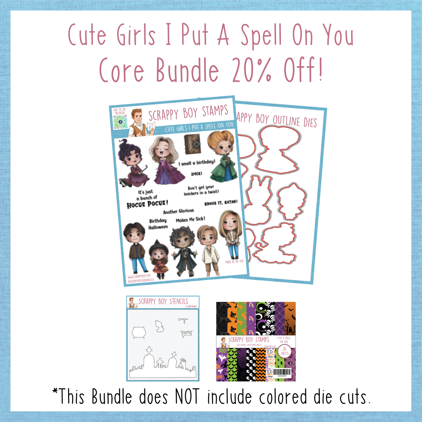 Core Bundle - I Put A Spell On You Release Scrappy Boy Stamps