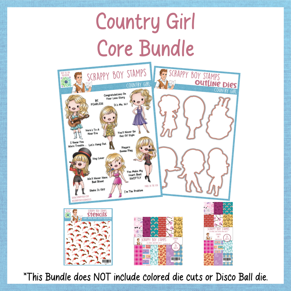 Core Bundle - Country Girl Release Scrappy Boy Stamps