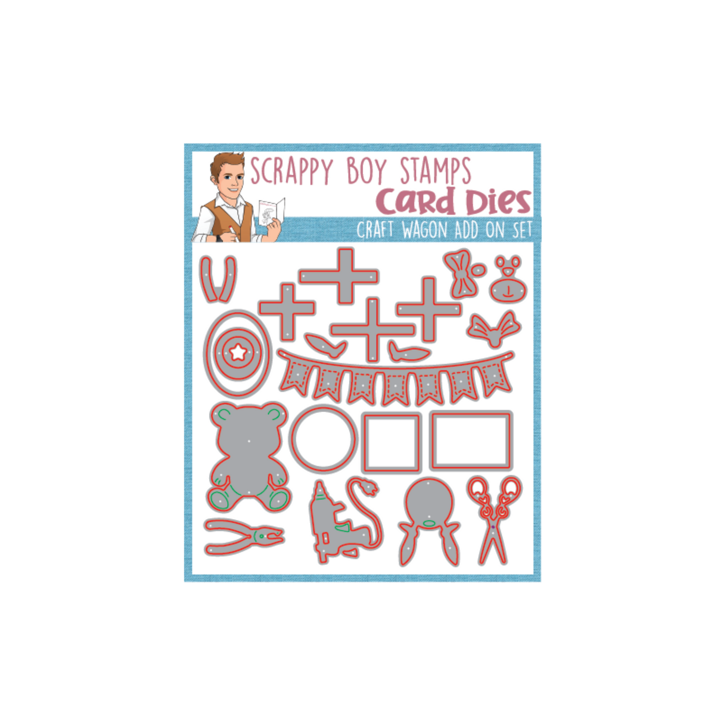 Craft Wagon Add On Die Set scrappyboystamps