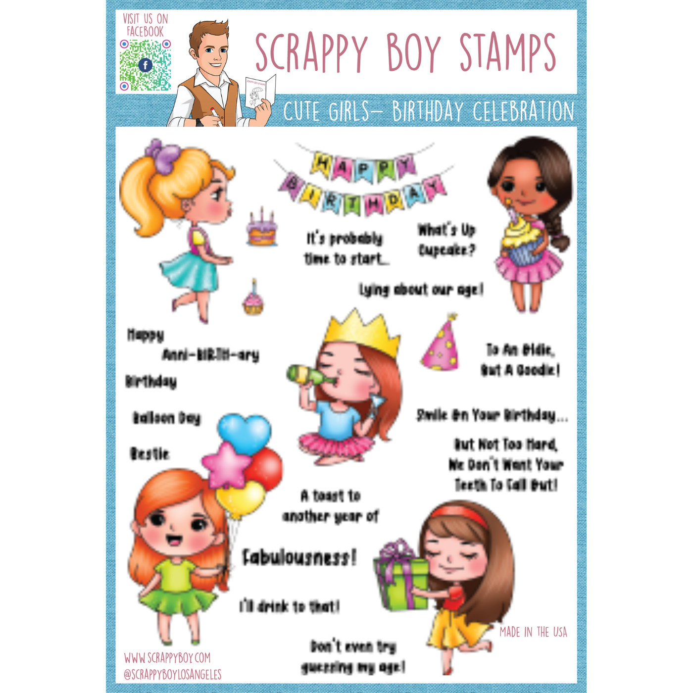 
                  
                    I Want It All Bundle - Cute Girls Birthday Celebration Release Scrappy Boy Stamps
                  
                