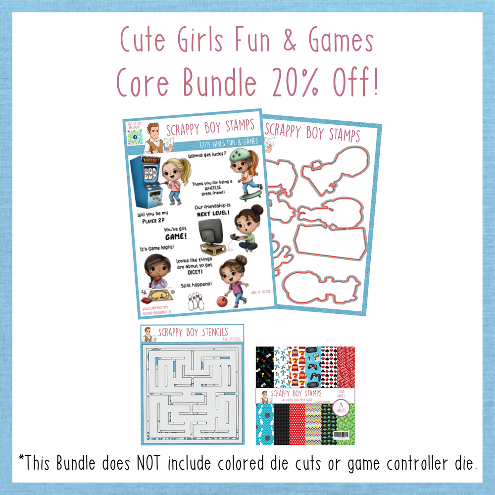 Core Bundle - Fun & Games Release Scrappy Boy Stamps