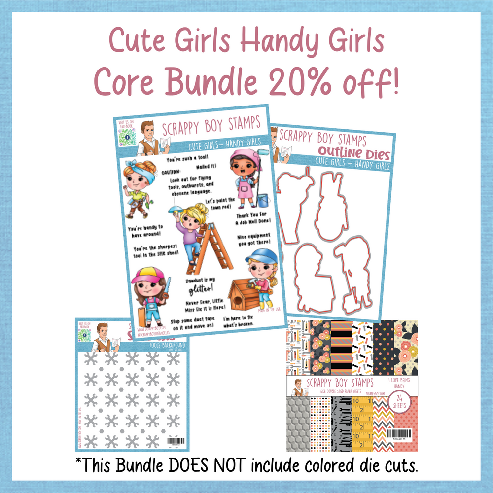 Core Bundle - Cute Girls Handy Girls Release Scrappy Boy Stamps