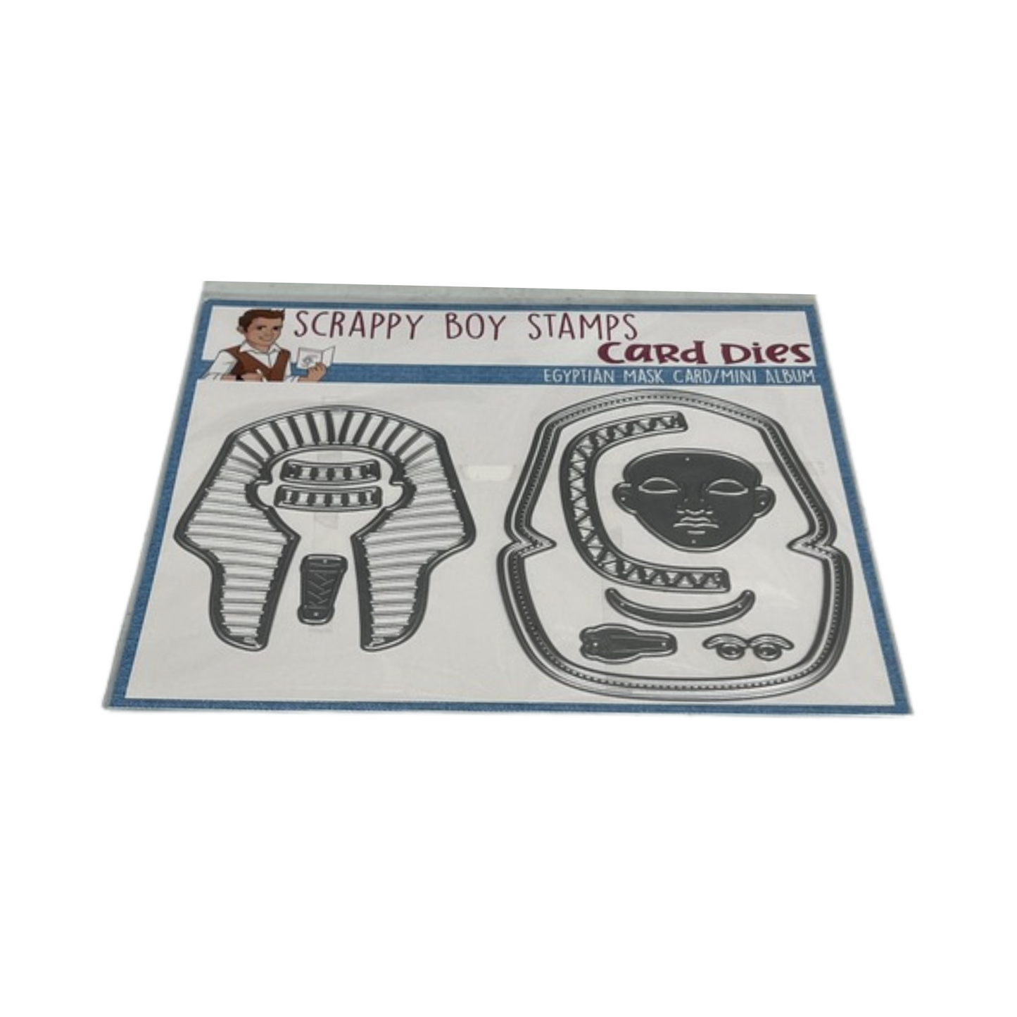 Egyptian Mask Card - Mini Album Die scrappyboystamps