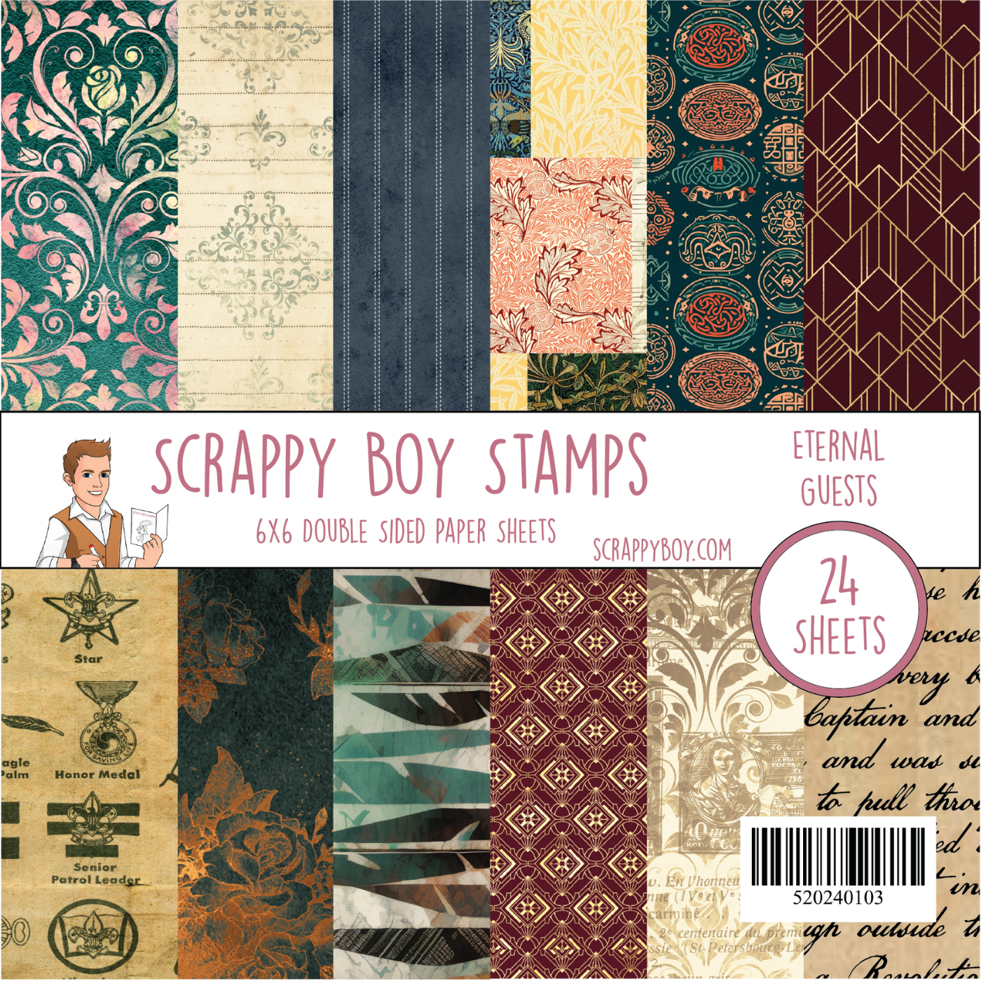 Eternal Guests 6x6 Paper Pack scrappyboystamps