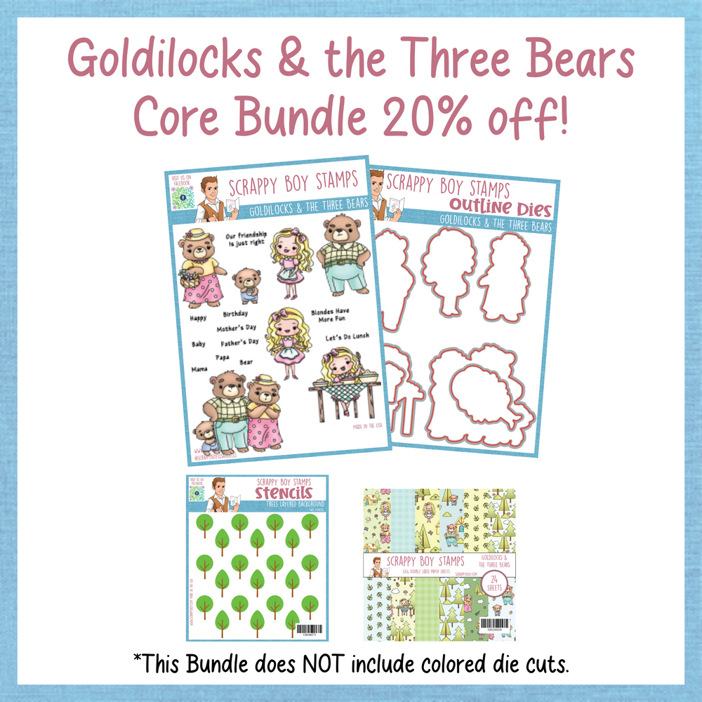 Core Bundle - Goldilocks & the Three Bears Release Scrappy Boy Stamps