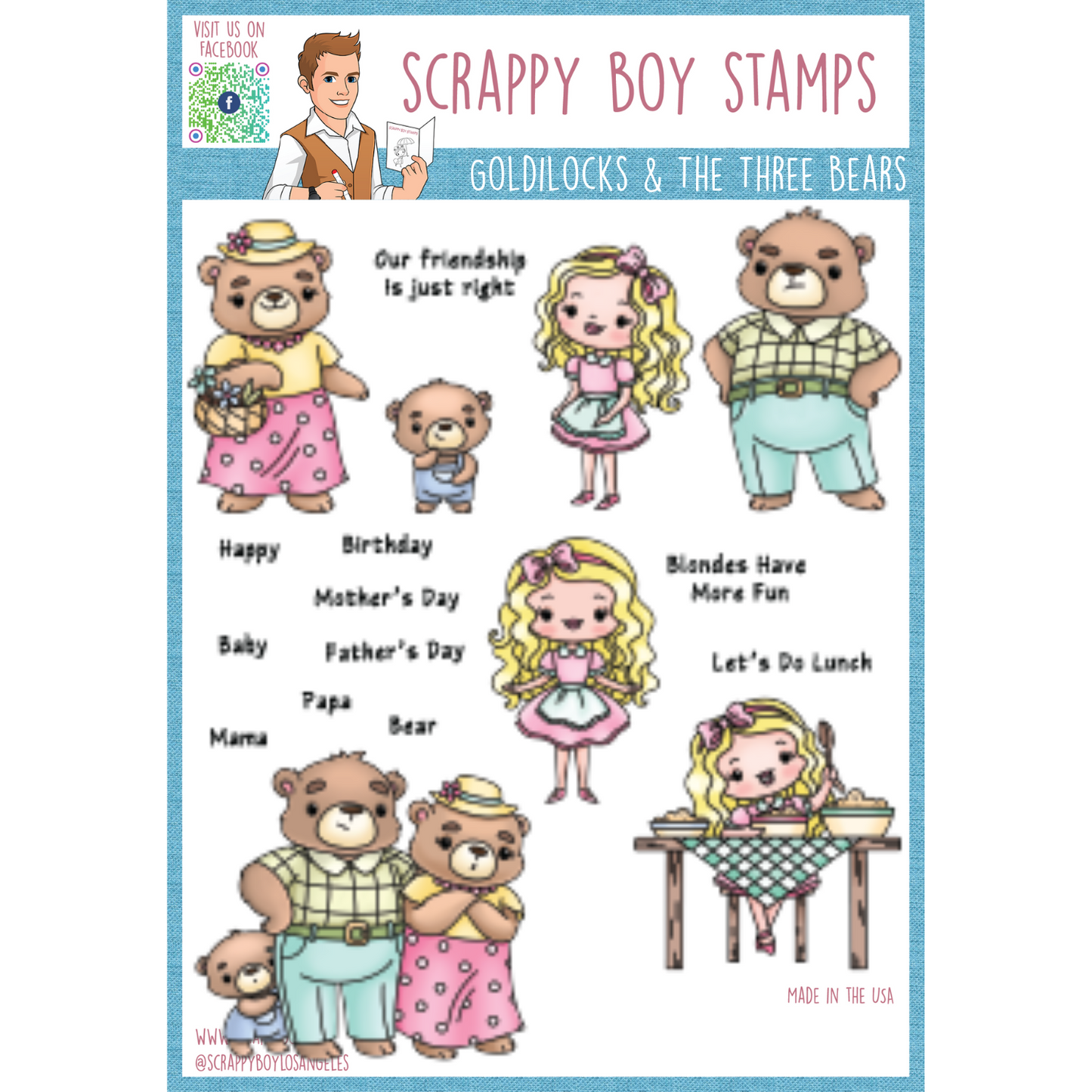 Core Bundle - Goldilocks & the Three Bears Release - Scrappy Boy Stamps core-bundle-goldilocks-the-three-bears-release-scrappy-boy-stamps