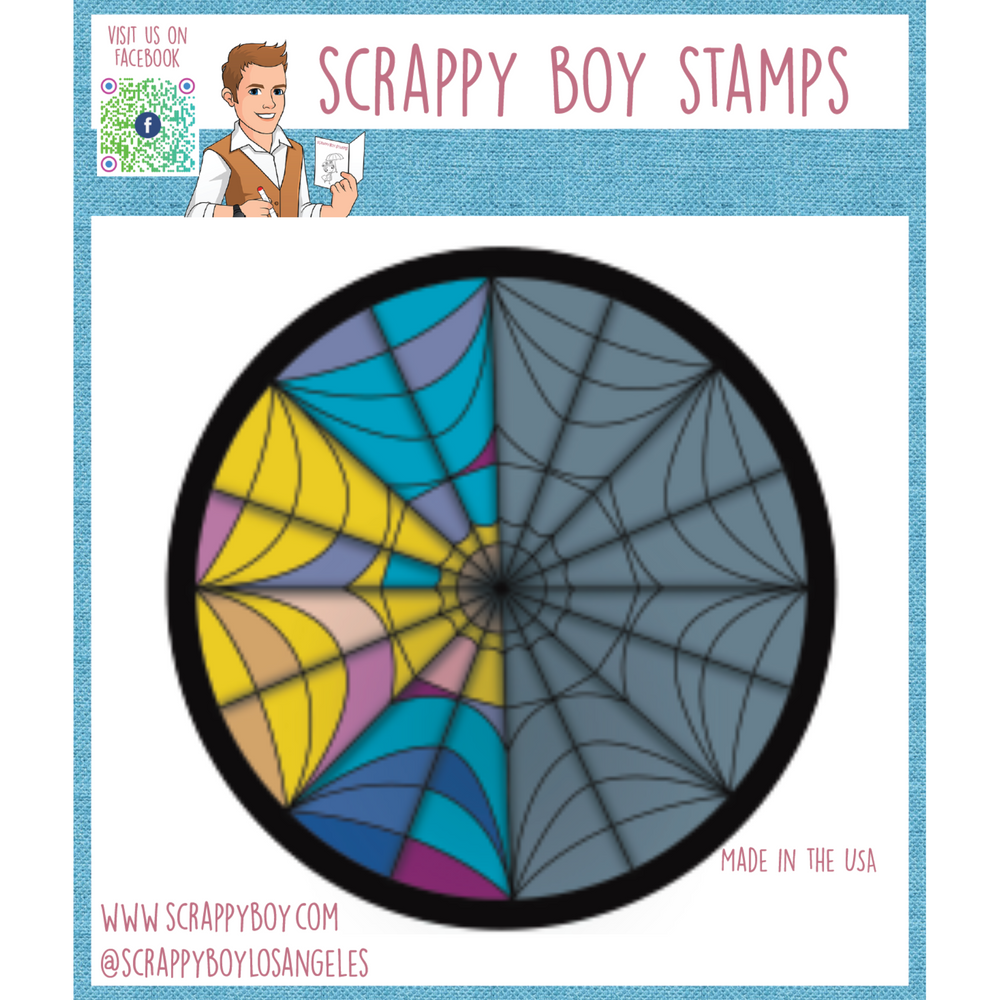 Goth Girl Window - 4x4 Stamp Scrappy Boy Stamps