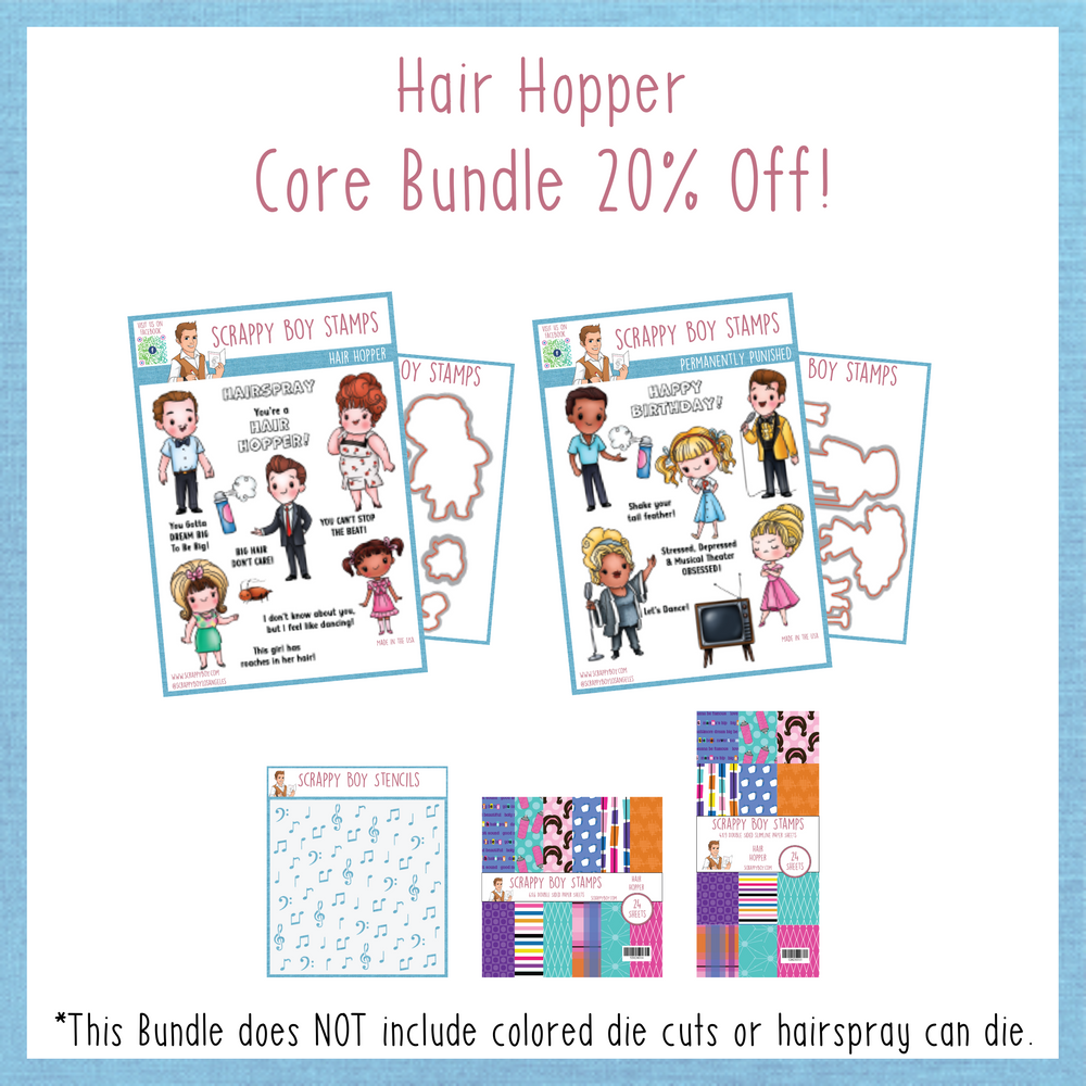 Core Bundle - Hair Hopper Release Scrappy Boy Stamps