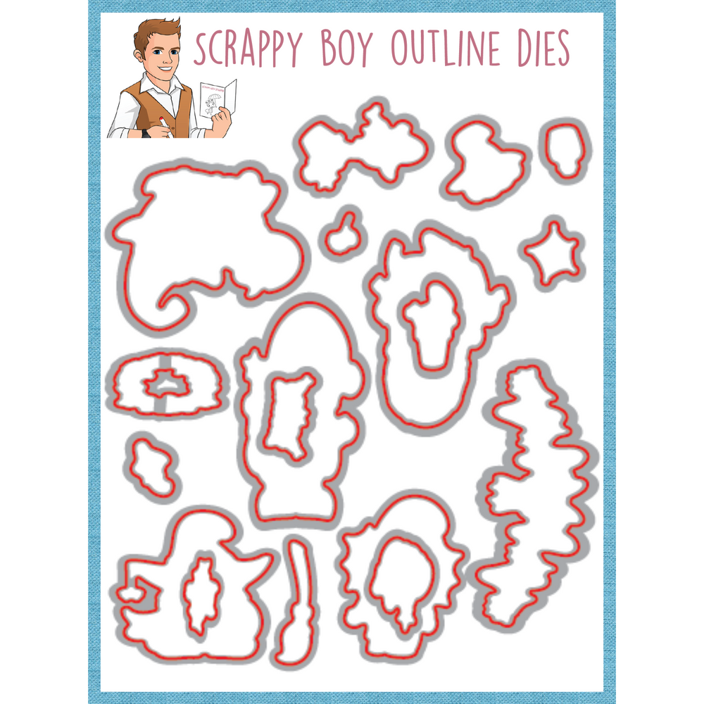 Outline Dies - Halloween Build A Gnome Home scrappyboystamps