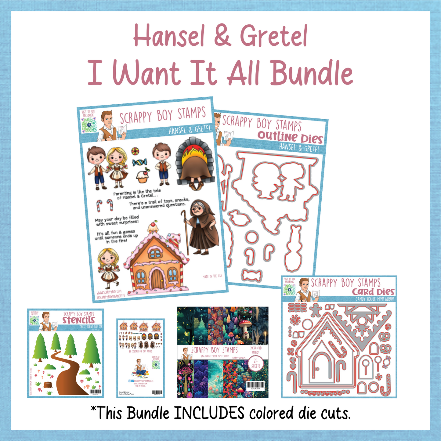 I Want It All Bundle - Hansel & Gretel Release Scrappy Boy Stamps