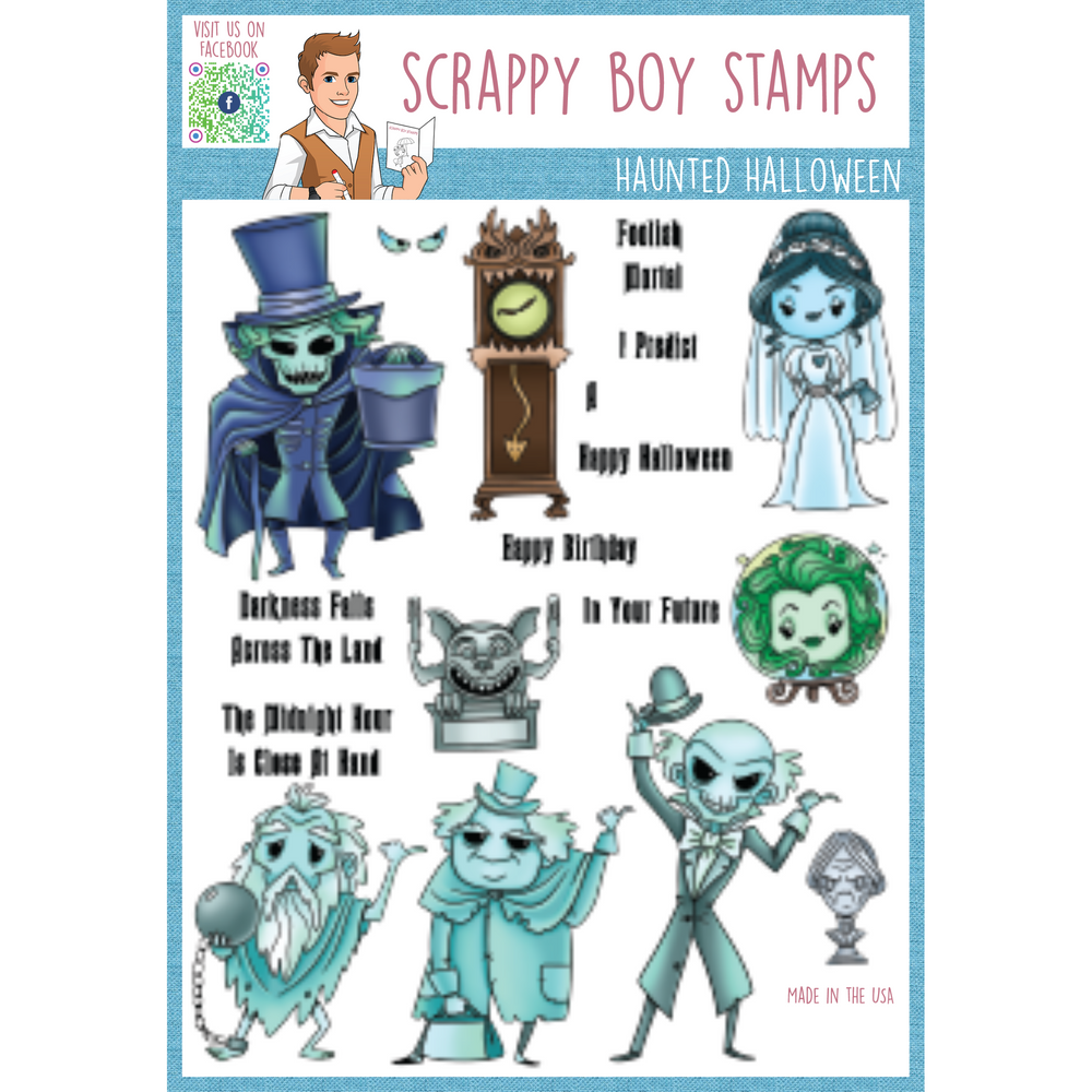 Haunted Halloween - 6x8 Stamp Set Scrappy Boy Stamps