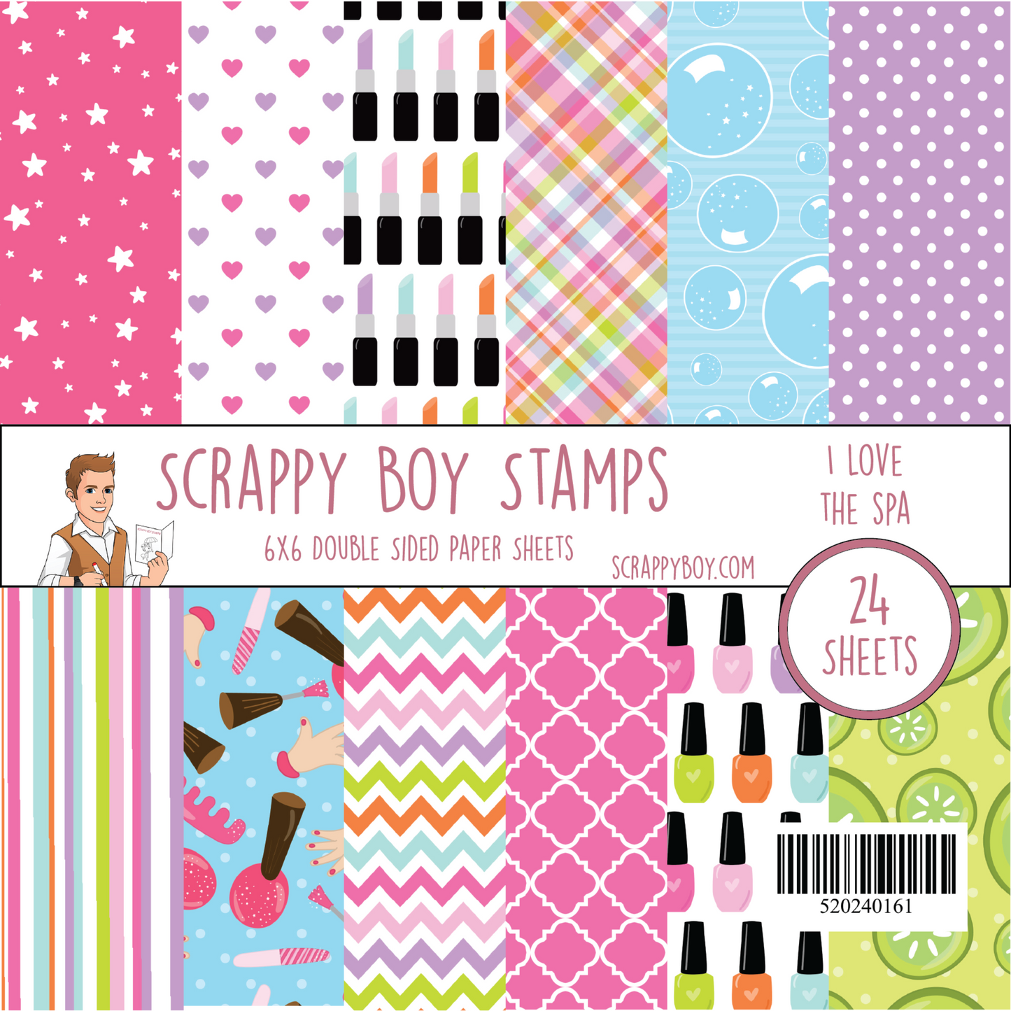 I Love The Spa 6x6 Paper Pack scrappyboystamps