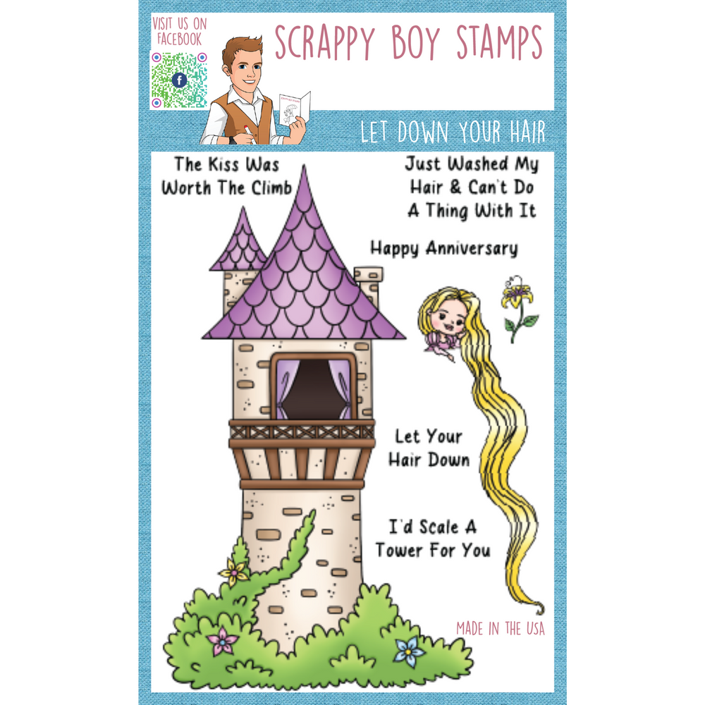 
                  
                    Bundle - Blondie's Adventures & Let Down Your Hair Stamps & Outline Dies scrappyboystamps
                  
                