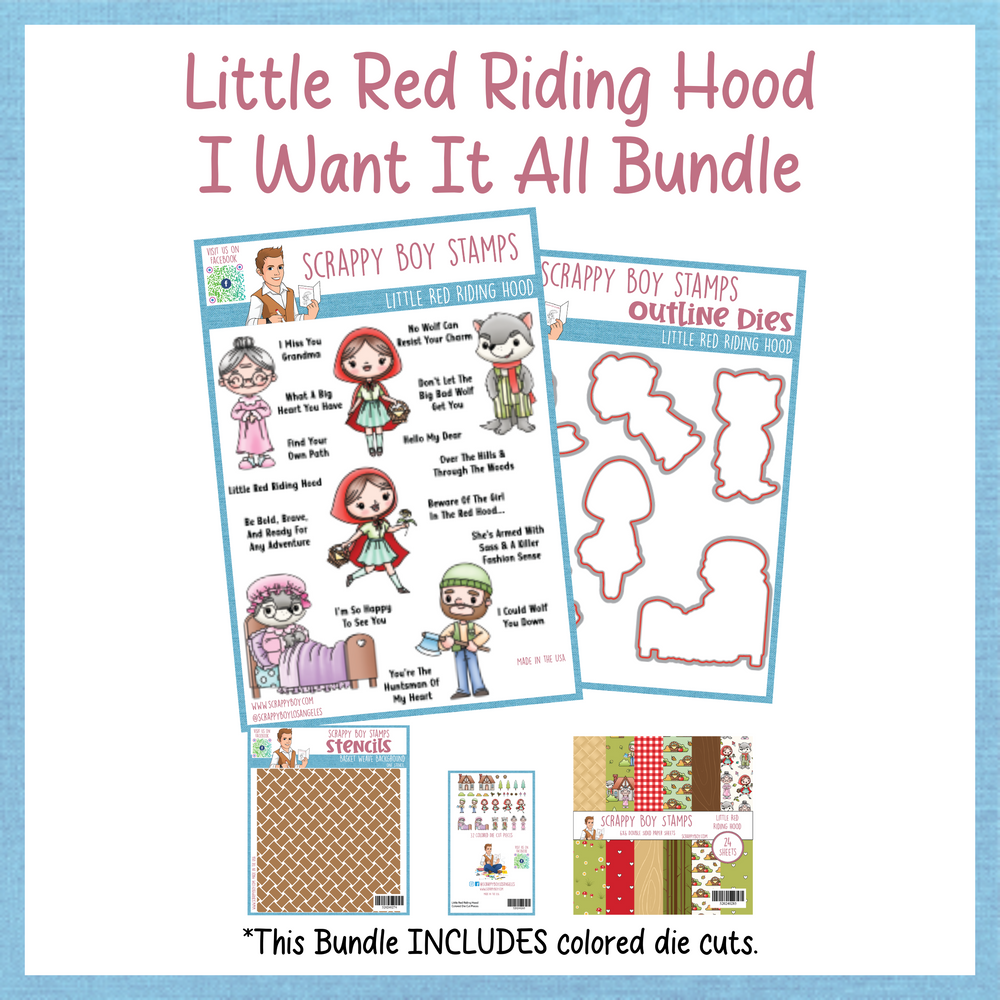 I Want It All Bundle - Little Red Riding Hood Release Scrappy Boy Stamps