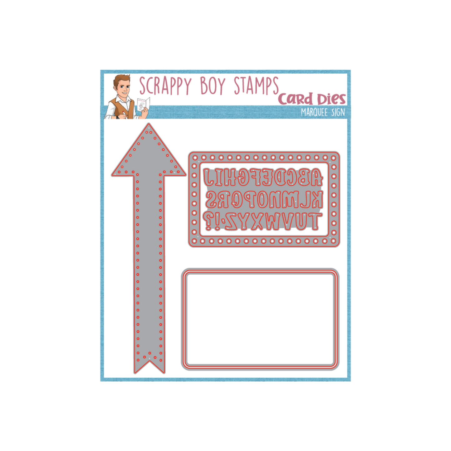 Marquee Sign Die scrappyboystamps