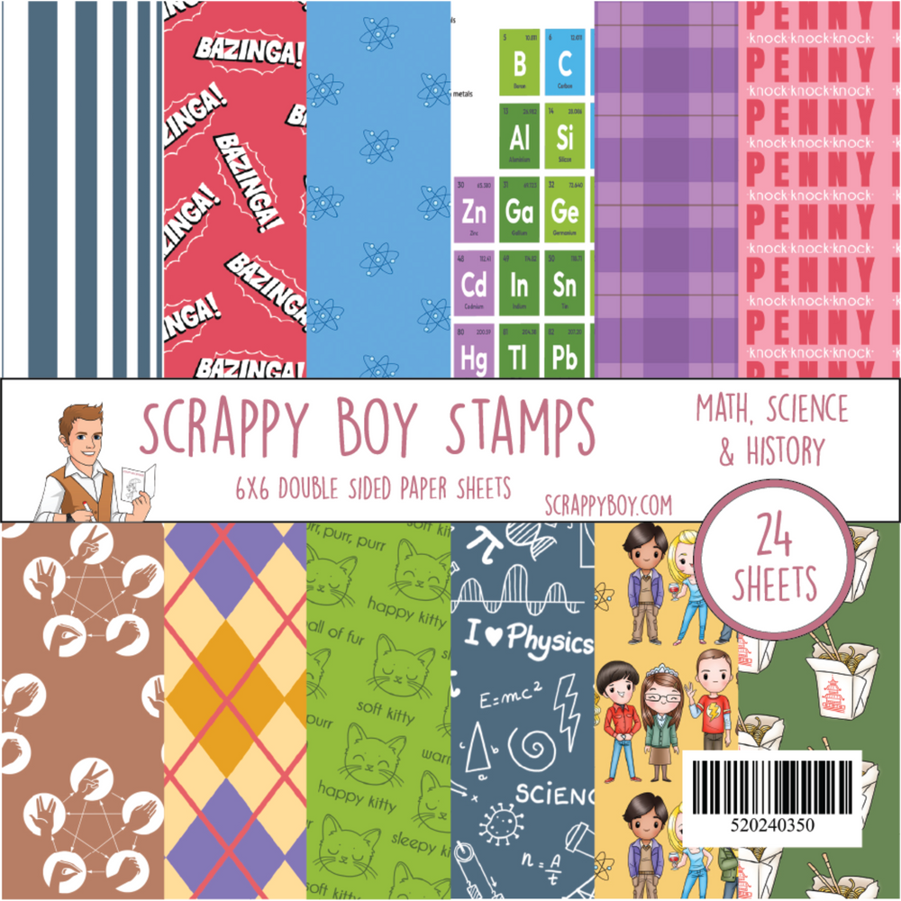 I Want It All Bundle - Math, Science & History Release Scrappy Boy Stamps