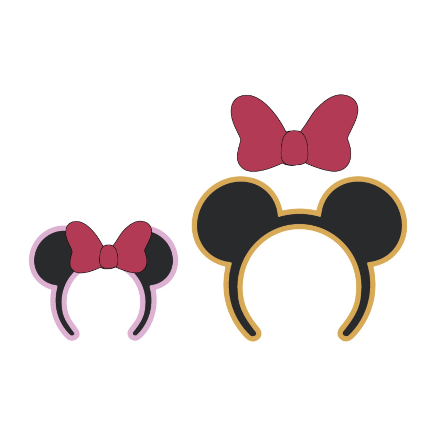 Mouse Headband Embellishments Die Set scrappyboystamps