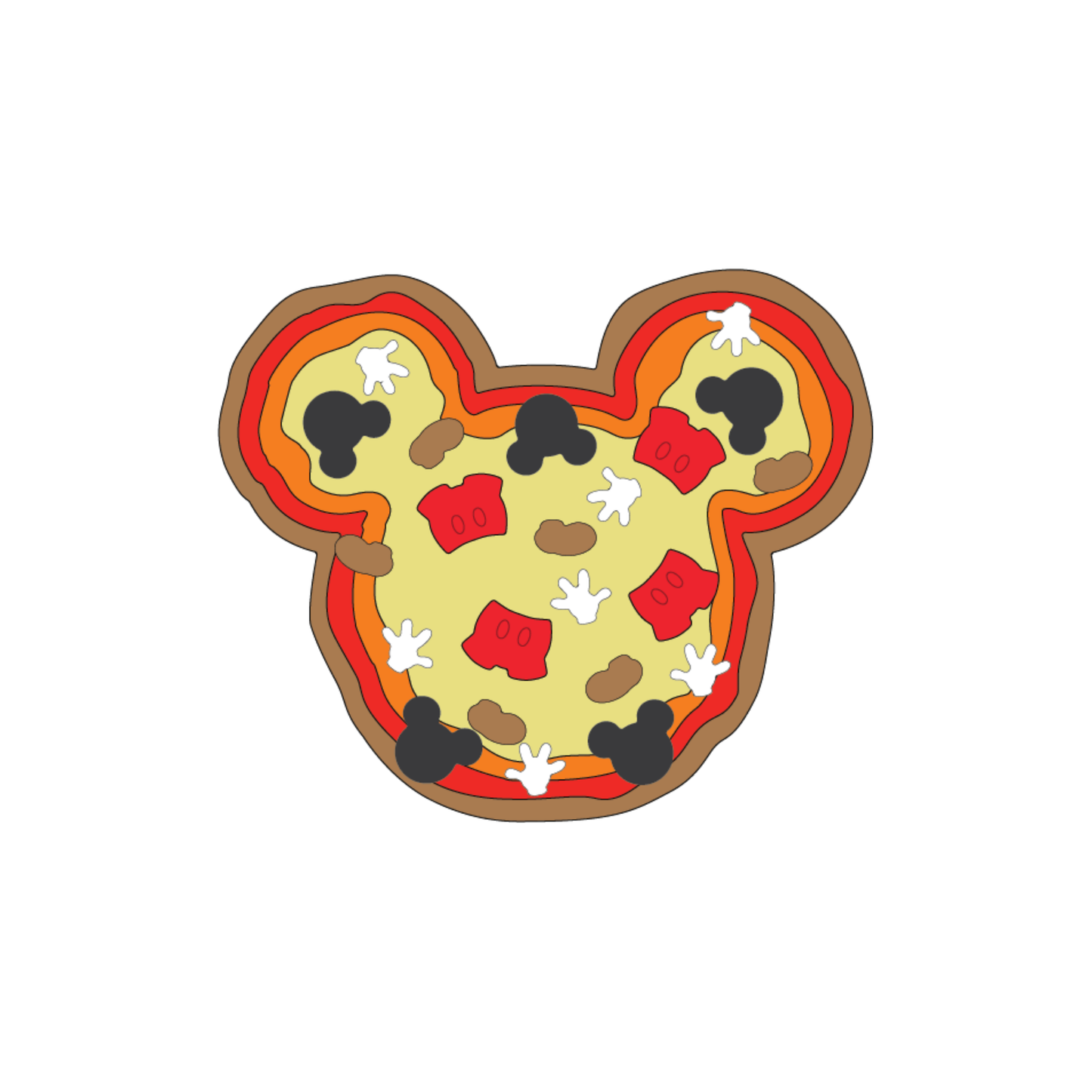 Mouse Pizza Builder Die Set scrappyboystamps