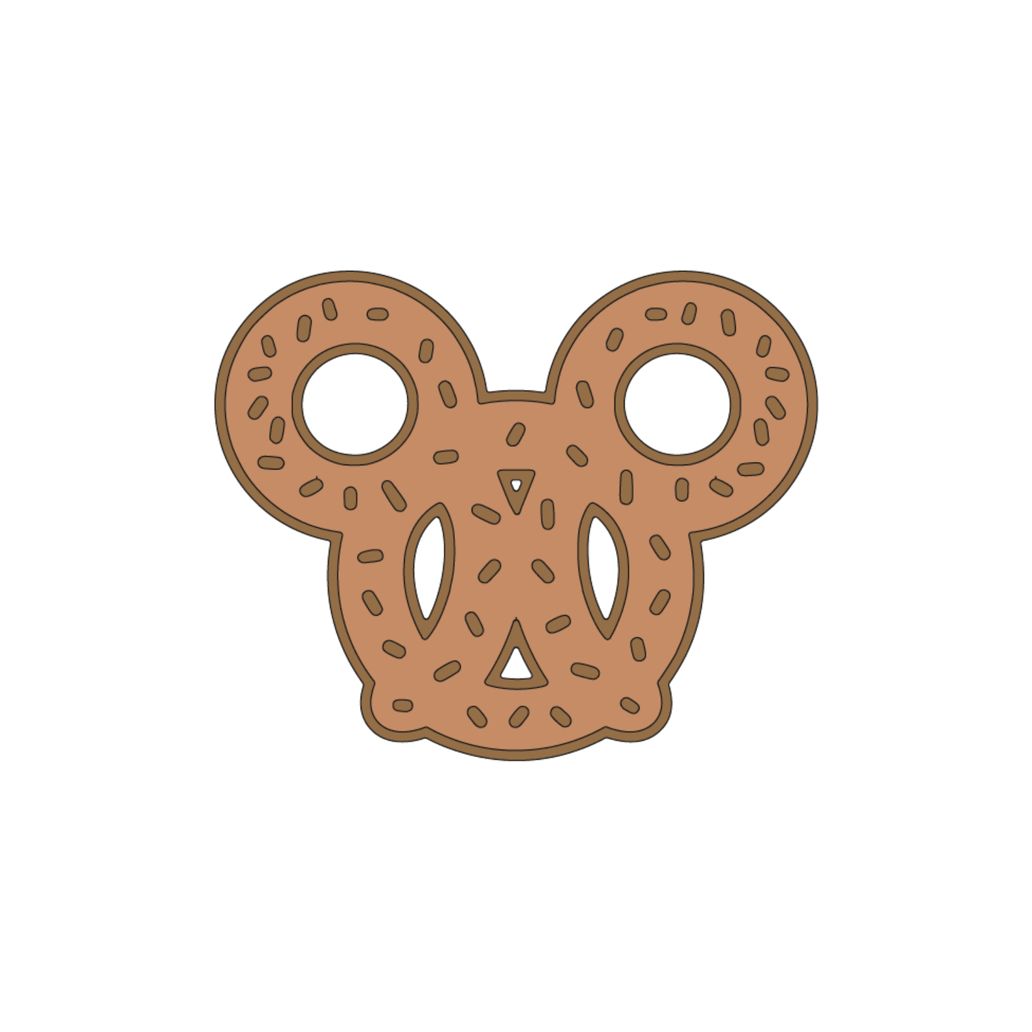 Mouse Pretzel Embellishment Die Set scrappyboystamps
