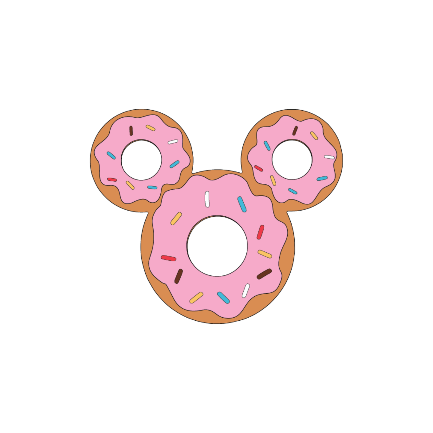 Mouse Sprinkle Donut Die Set scrappyboystamps
