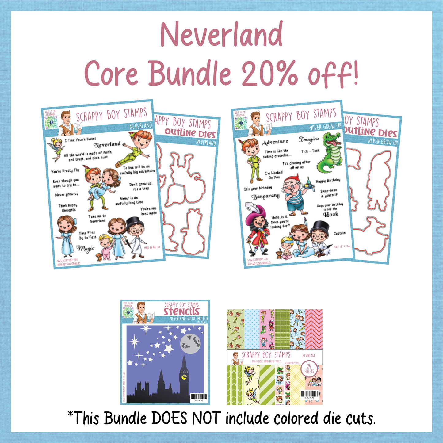 Core Bundle - Neverland Release Scrappy Boy Stamps