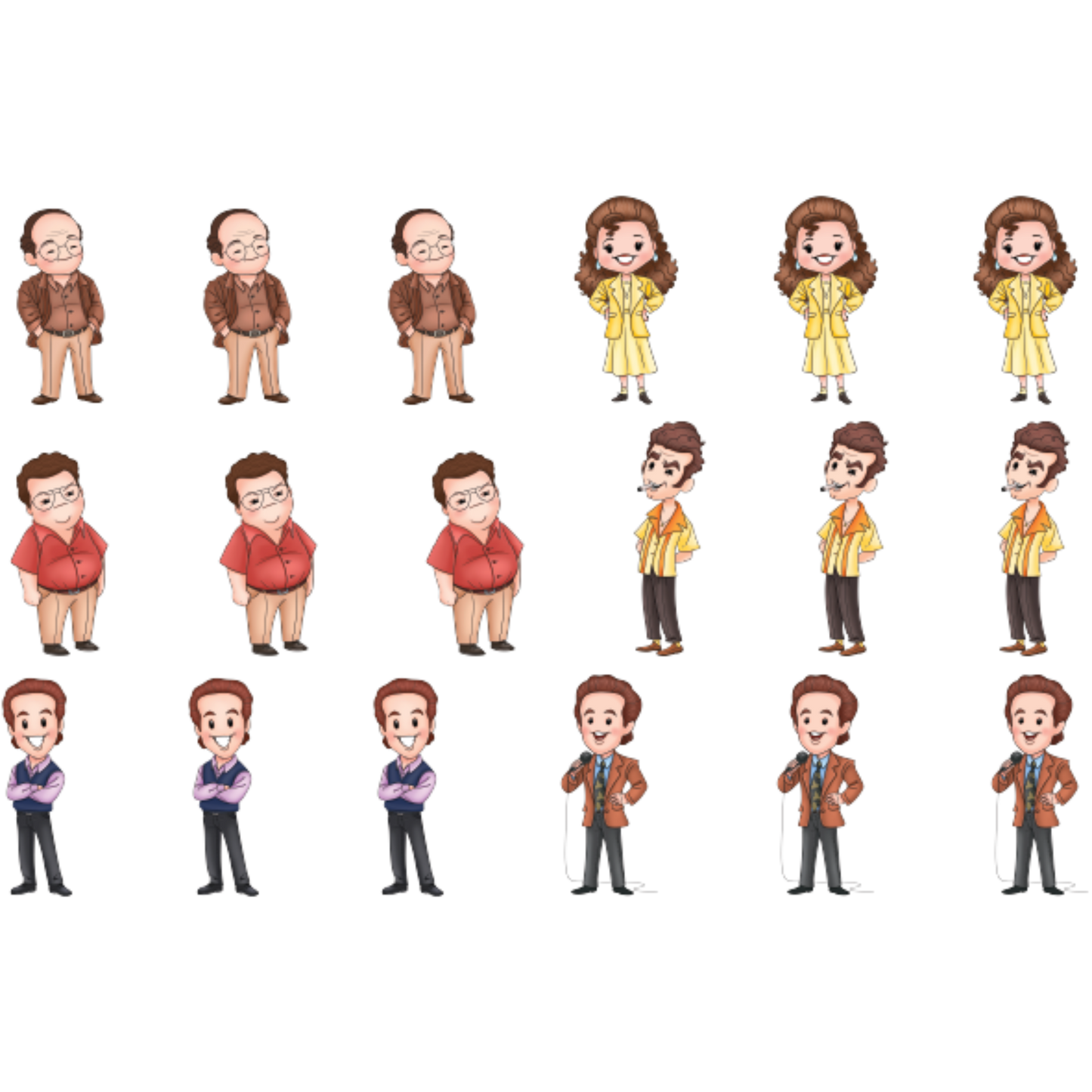 New Yorkers - Colored Die Cut Pieces Scrappy Boy Stamps