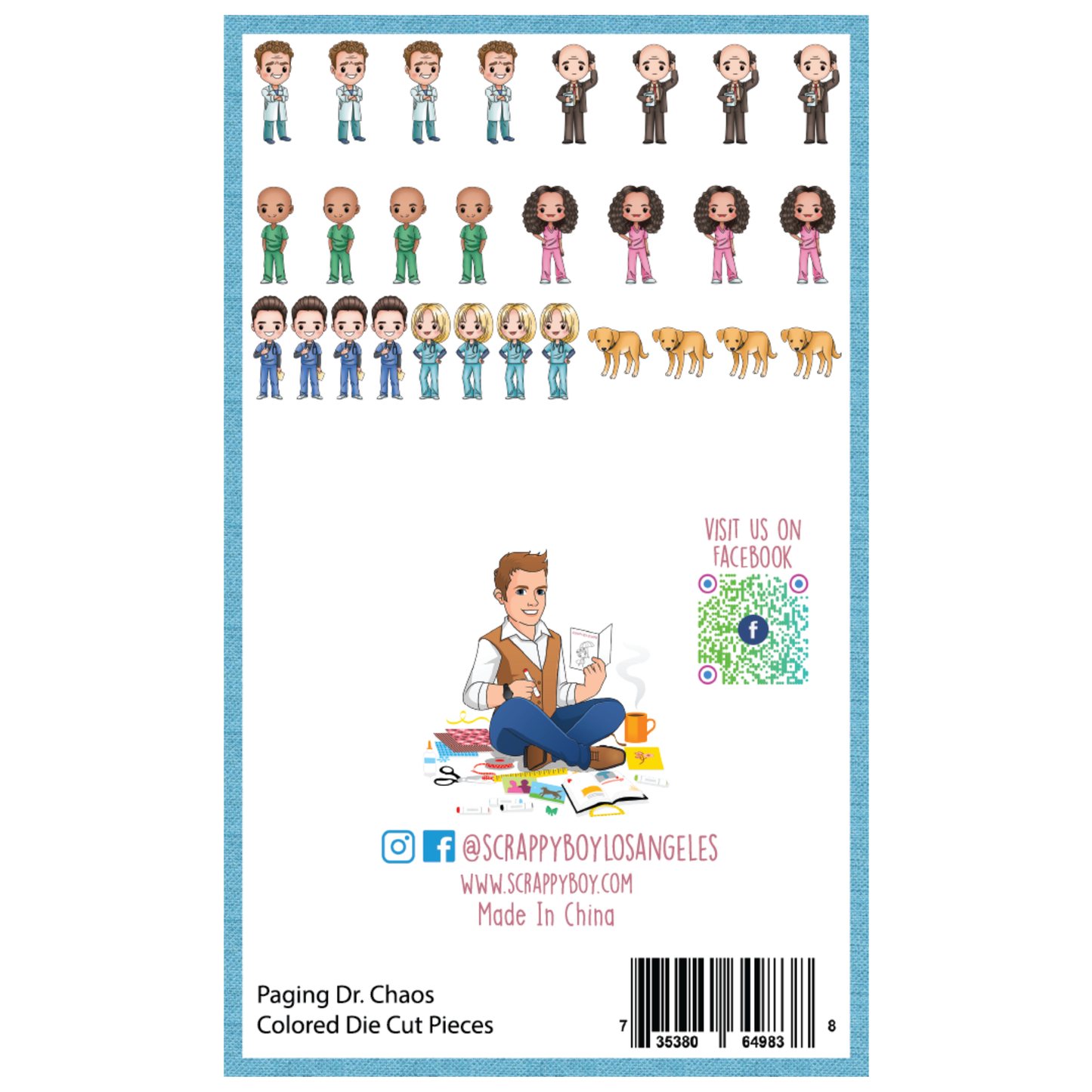 I Want It All Bundle - Paging Dr. Chaos Scrappy Boy Stamps