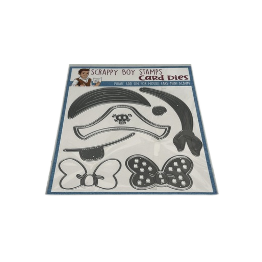 Pirate Add On For Mouse Ears Mini Album Die Set - ADD ON SET scrappyboystamps