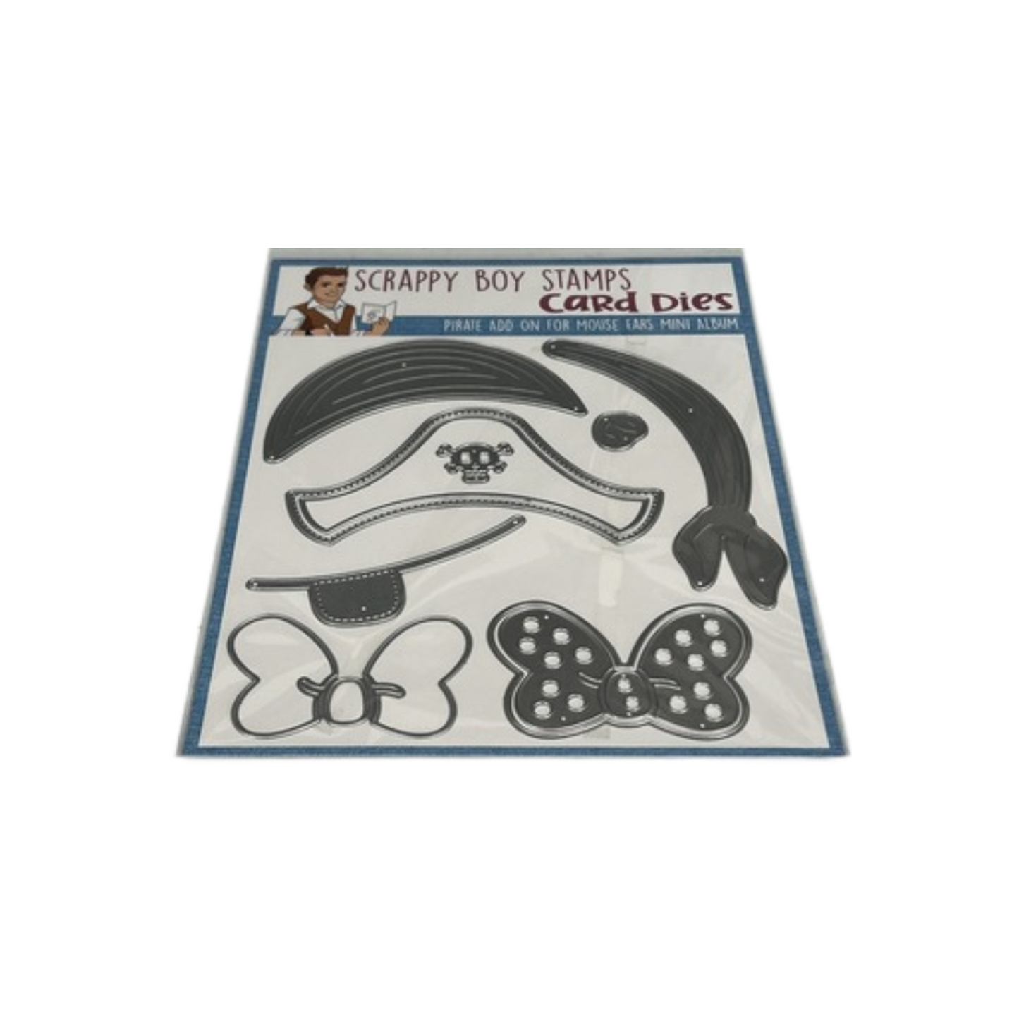 Pirate Add On For Mouse Ears Mini Album Die Set - ADD ON SET scrappyboystamps