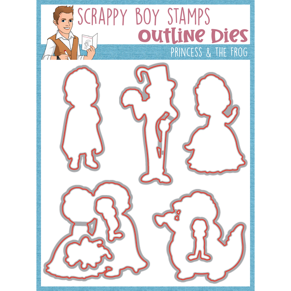 Outline Dies - Princess & the Frog scrappyboystamps