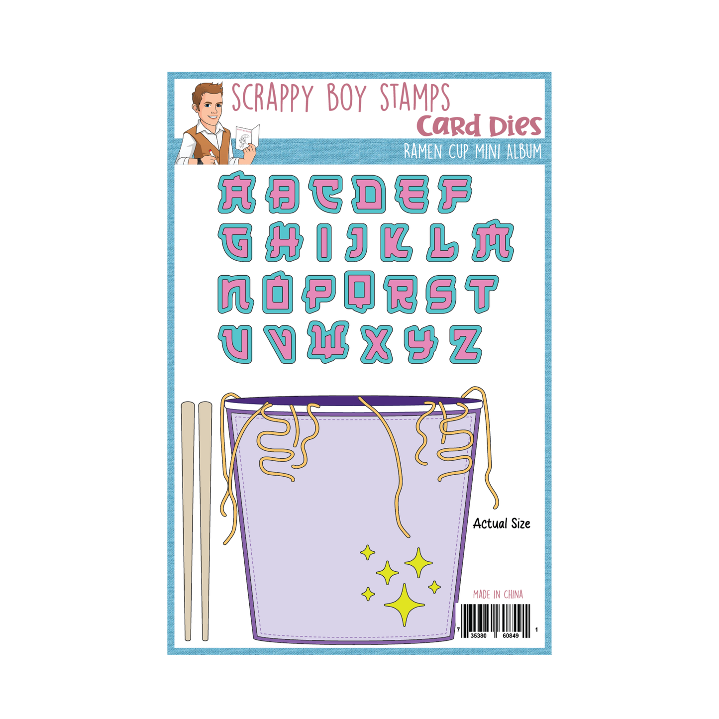 Ramen Cup Mini Album Die Set scrappyboystamps