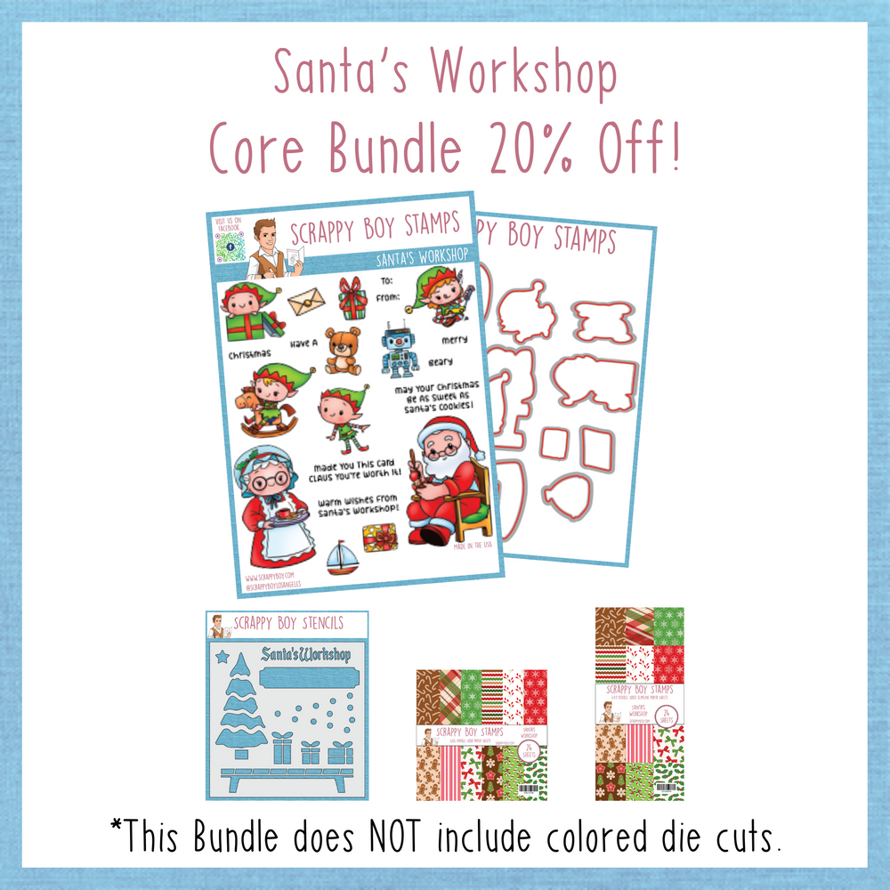 Core Bundle - Santa's Workshop Release Scrappy Boy Stamps