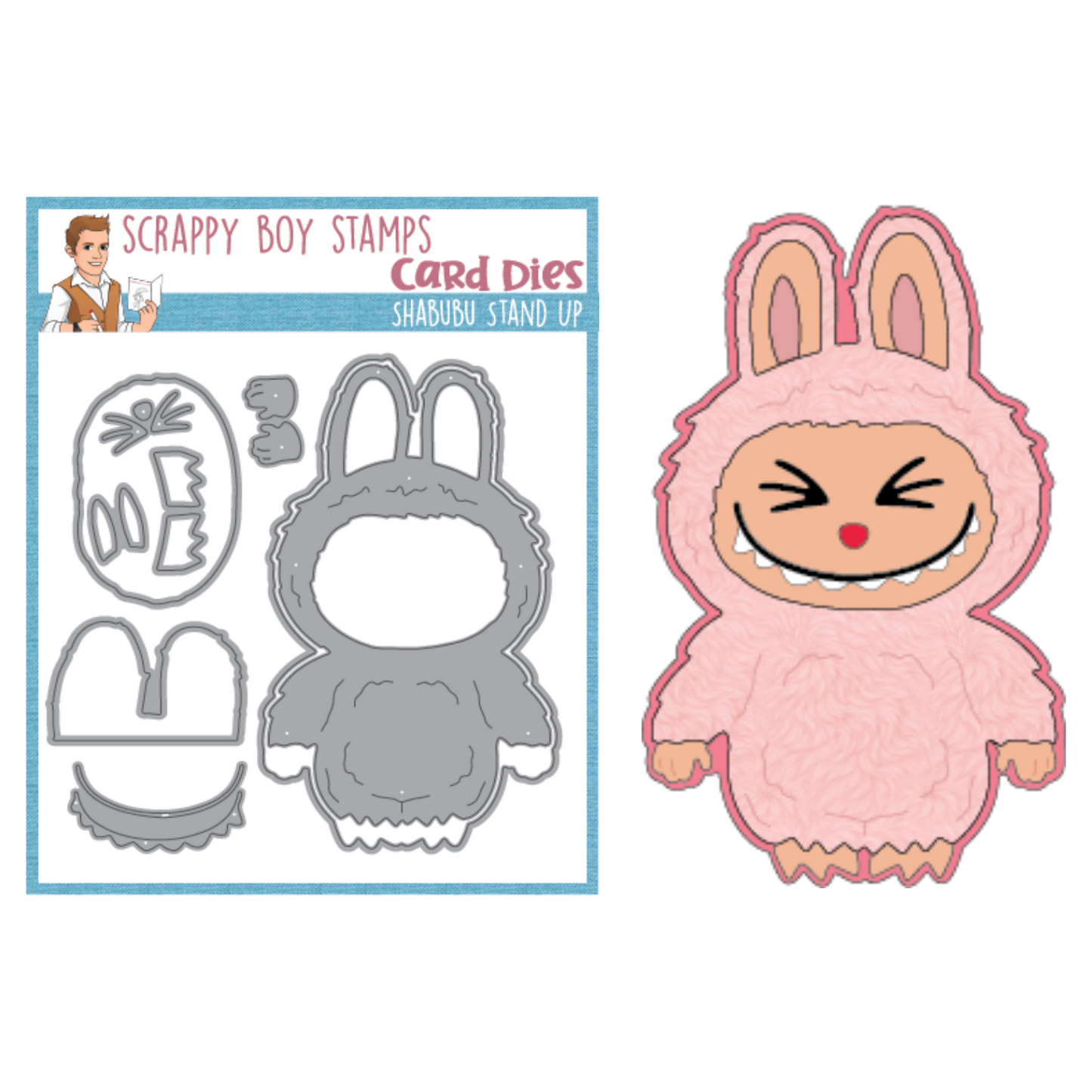 Shabubu Stand Up Die Set scrappyboystamps