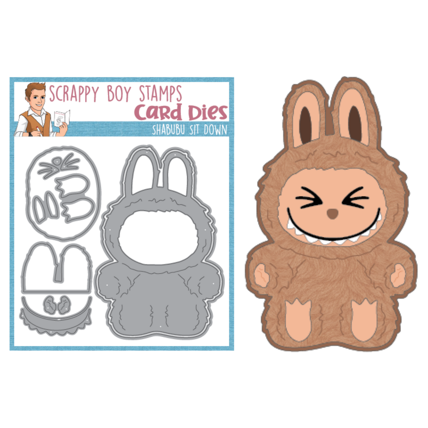 Shabubu Sit Down Die Set scrappyboystamps