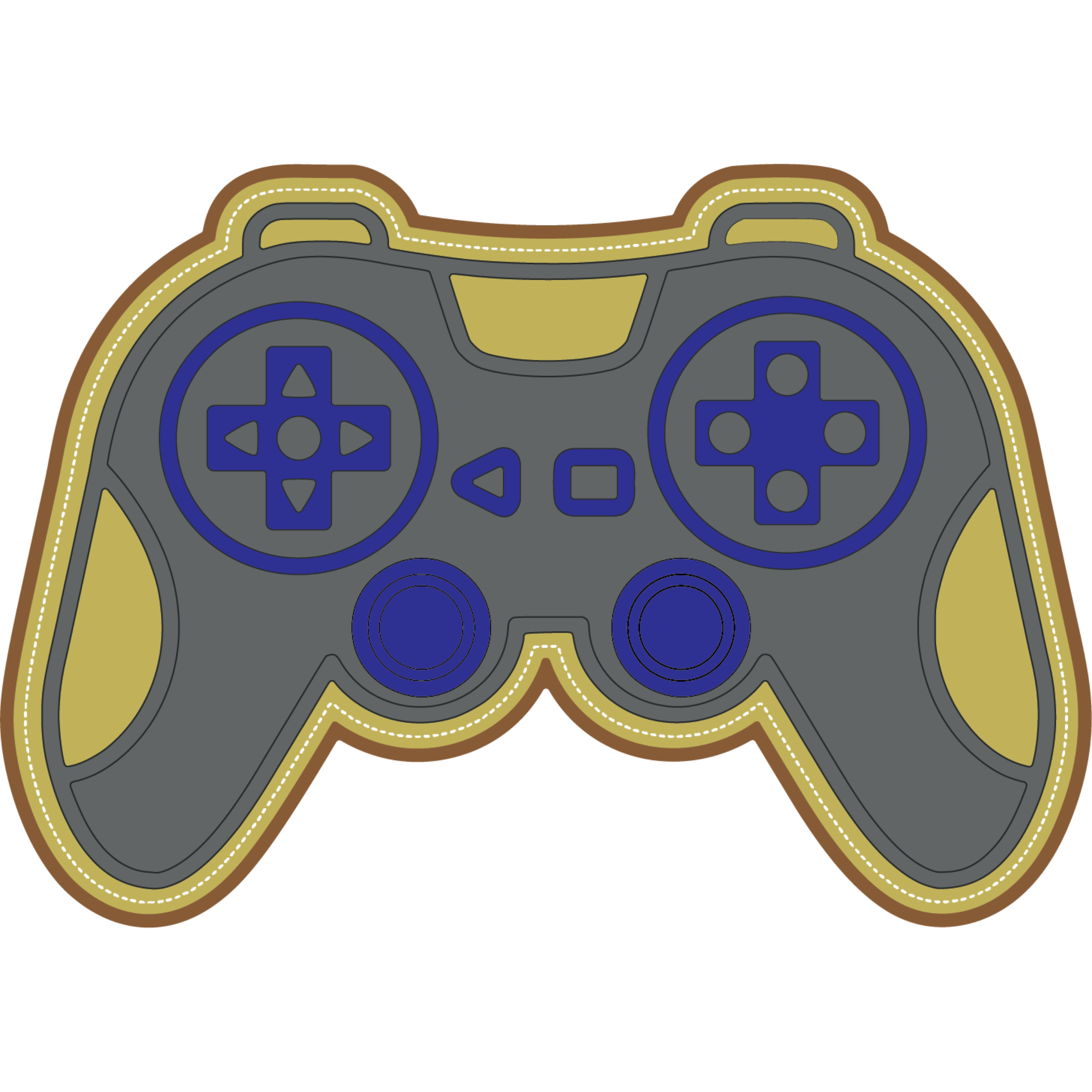 Game Controller Mini Album Die/Shaped Card Die - Scrappy Boy Stamps