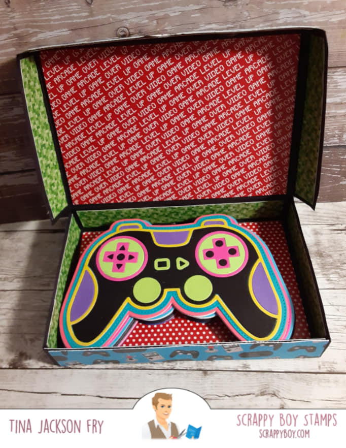 Game Controller Mini Album Die/Shaped Card Die - Scrappy Boy Stamps