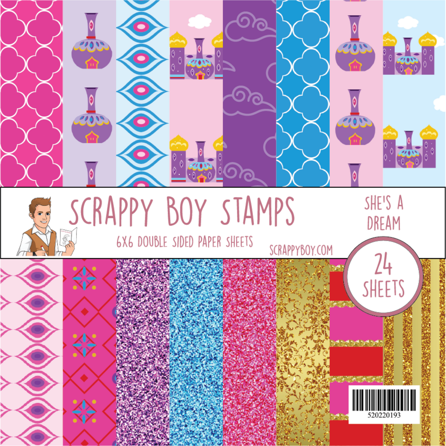 She's A Dream 6x6 Paper Pack scrappyboystamps