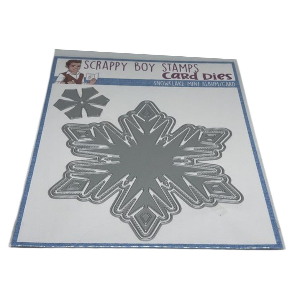 Snowflake Mini Album/Card Die scrappyboystamps