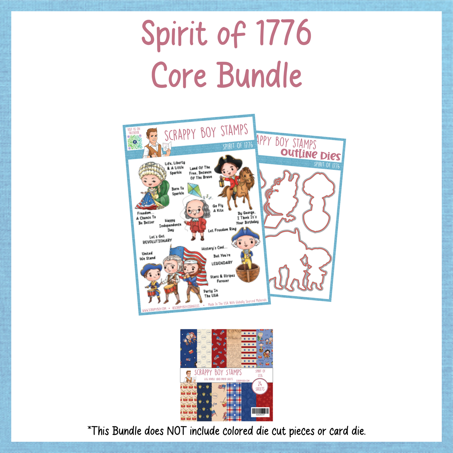 Core Bundle - Spirit of 1776 Scrappy Boy Stamps