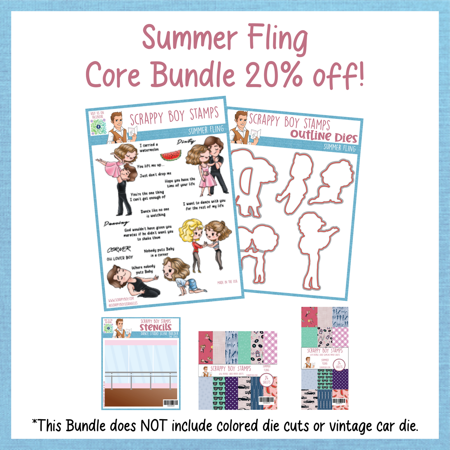 
                  
                    Core Bundle - Summer Fling Release Scrappy Boy Stamps
                  
                