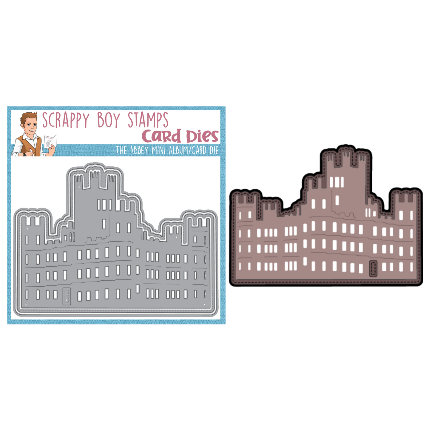 The Abbey Mini Album/Card Die scrappyboystamps