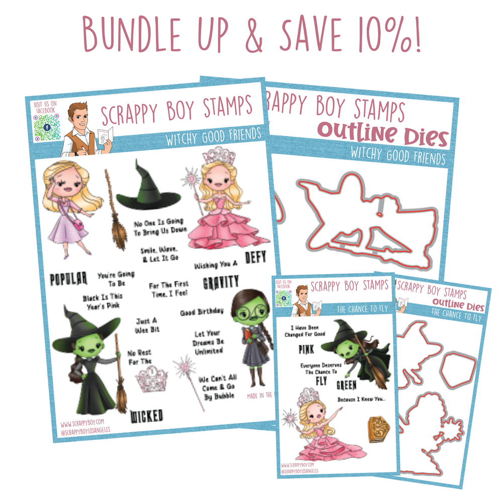 Bundle - The Chance To Fly Stamps & Outline Dies